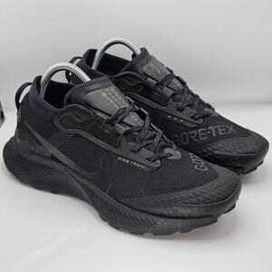 Nike Pegasus Trail 3 Gore-Tex Triple Black Womens 8.5 UK 6 Running Shoes Sneaker